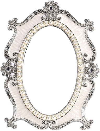 vintage style pearl makeup  mirror (1)